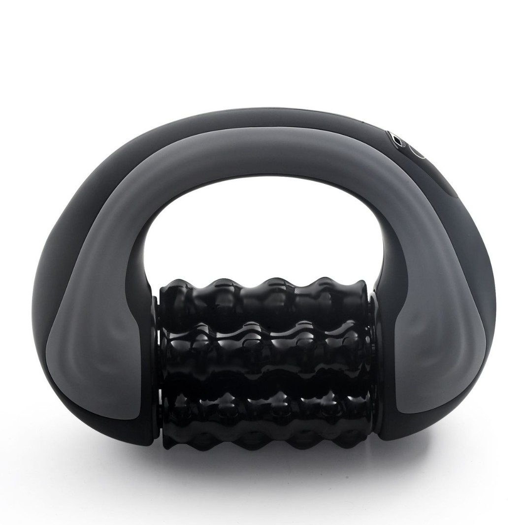 Electric Handheld Rolling Massager, Deep Tissue Muscle Roller with 6 Speed Levels, Percussive Massage Gun for Knots & Muscle Recovery, Electric Muscle Stimulator for Back, Neck, Shoulders, Legs and Arms